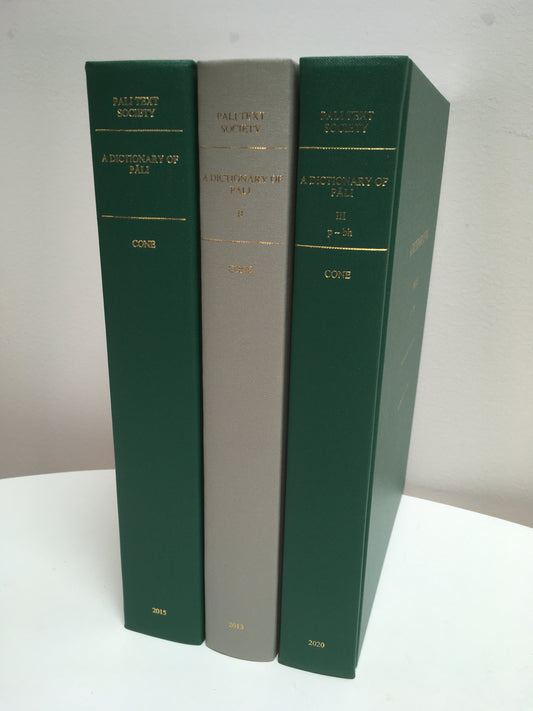 A Dictionary of Pali (Dr. Margaret Cone)  3-Volume Set