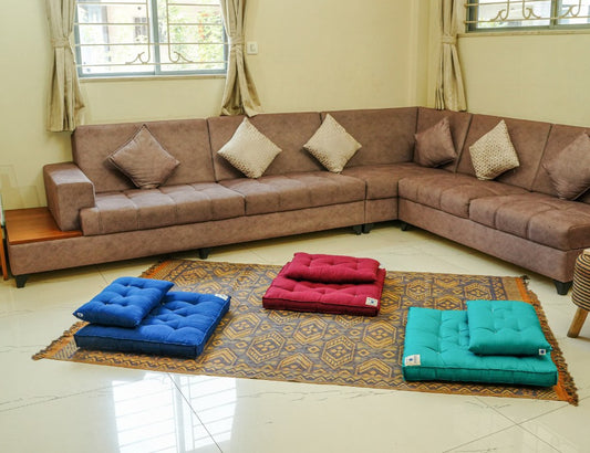 Meditation Cotton Cushion - Dhyaan (Website Details Below)