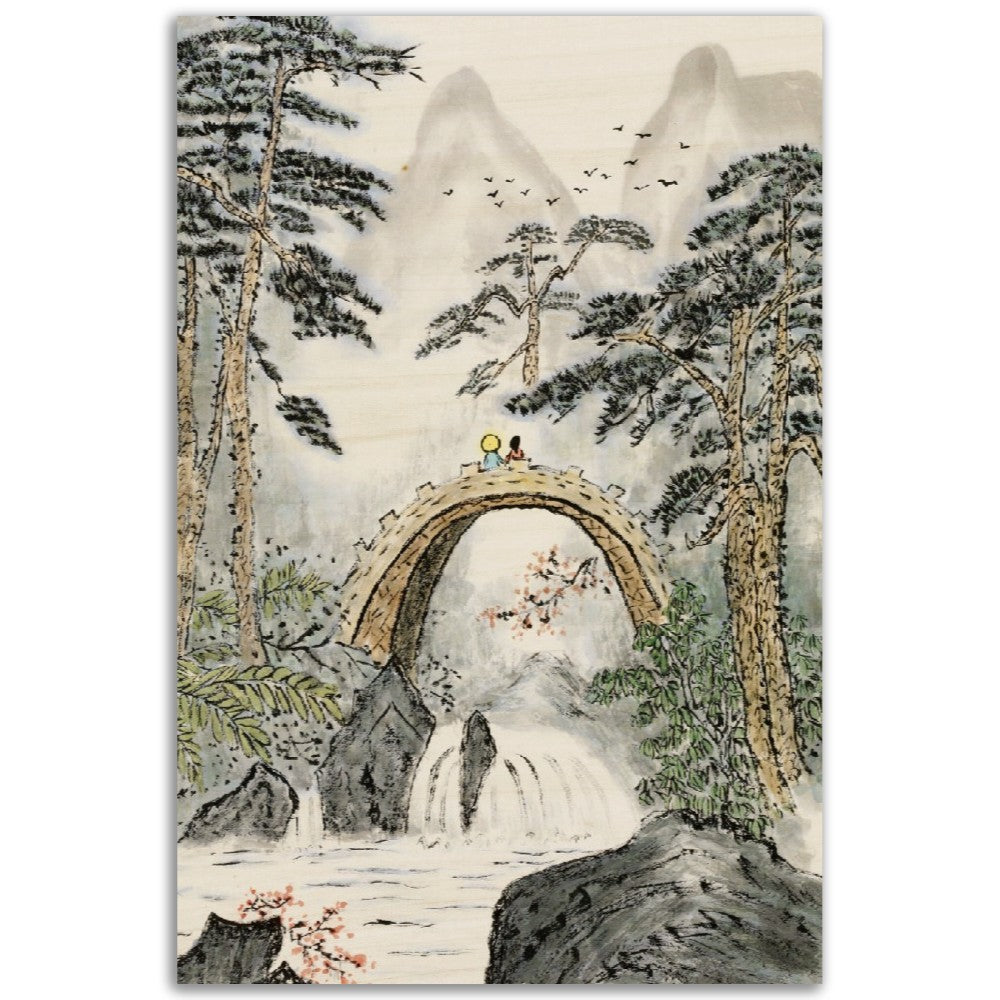 Looking from the Bridge   Wood Print (available in five sizes)