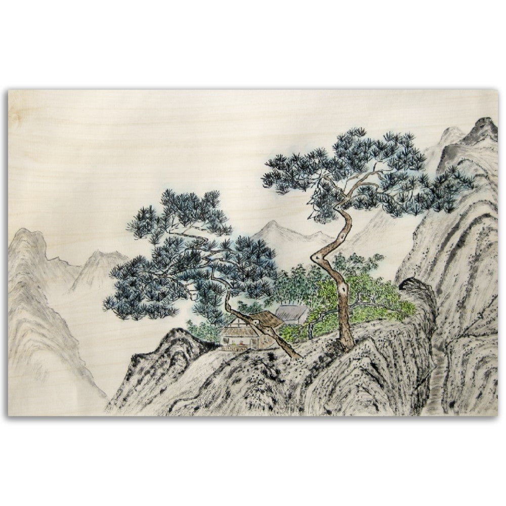 Mountain Dreaming   Wood Print (available in two sizes)