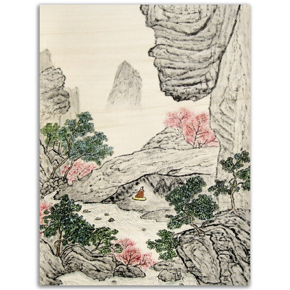 Observing the Flow   Wood Print (available in two sizes)